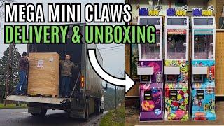 Unboxing three claw machines we imported from China!