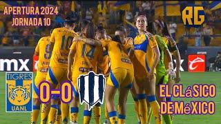 Tigres Femenil vs Rayadas 0-0 Resumen Completo | Jornada 10 Apertura 2024 Liga Mx Femenil | CLÁSICO