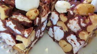 Give an edible gift of homemade Classic ROCKY ROAD CANDY Recipe