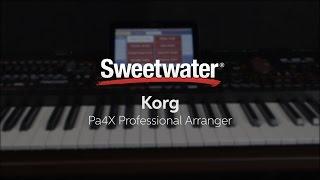 Korg Pa4X Professional Arranger Keyboard Demo