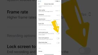 Screen recorder hidden secret features in poco x5 pro device #shorts