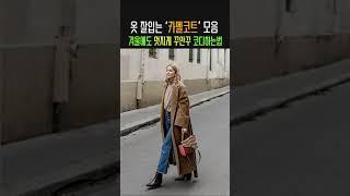 옷잘입는 한끗차이 카멜코트 코디 #shorts #룩북 #겨울코디