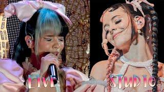 melanie martinez - live vs studio