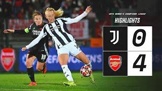 HIGHLIGHTS UWCL | Juventus Women 0-4 Arsenal | Matchday 3