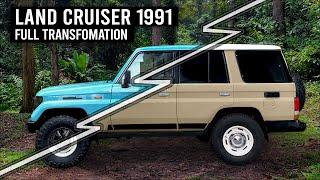 Complete Exterior Restoration of Toyota Land Cruiser【 Facelift 】Camper Truck Conversion