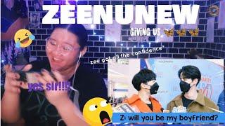 ZEENUNEW | ZEE PRUK SLOWLY FALLING FOR NUNEW & BECOMING EXTRA SOFT  | Reaction Video (eng.sub)