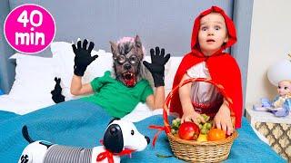 Cinq Enfants jouent le Petit Chaperon Rouge vidéo pour les enfants