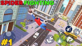 Spider fighting gameplay in hindi | spider fighting : hero game