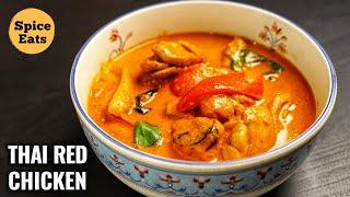 CHICKEN THAI RED CURRY | THAI RED CURRY WITH CHICKEN | THAI RED CURRY