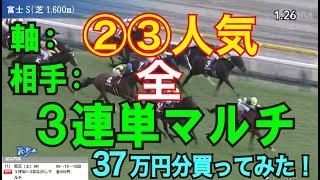 【視聴者企画】2，3番人気軸の3連単で総流ししてみた！