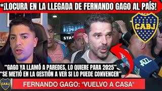 ¡LOCURA en la LLEGADA de GAGO a ARGENTINA!Las PRIMERAS PALABRAS Para El HINCHA de BOCA🟡