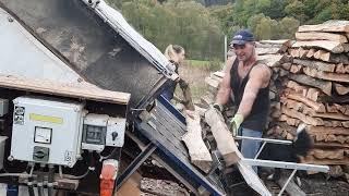 Brennholzsäge Eigenbau. Leistungssteigerung auf 15 Rm