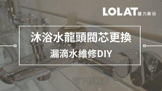 水龍頭漏水維修DIY－5分鐘更換浴室沐浴水龍頭閥芯