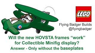 Will Ikea Hovsta frames work like the discontinued Ribba frames for displaying Collectible Minifigs?