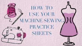 Handwork Studio: How To Use Your Machine Sewing Practice Sheets