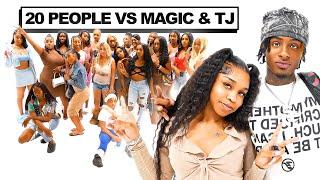 20 PEOPLE VS 2 INFLUENCERS: MAGIC & TJ