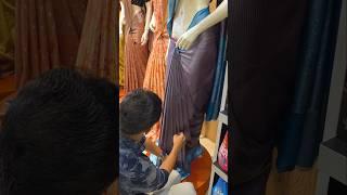 easy Banarasi saree draping #shortsfeed #youtubeshorts#sareedraping#