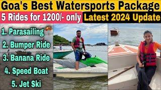 Goa’s Best Watersports Package in 2024 | 5 Rides for 1200/- only with Parasailing | Goa Watersports