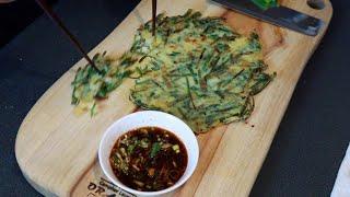 Korean style chive pancake (Buchu Jeon)