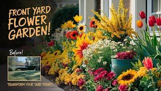 Start a Flower Garden in Your Front Yard | Stunning Front Yard Flower Gardens