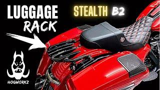 Harley Touring Detachable Luggage Rack Stealth B2 from HogWorkz