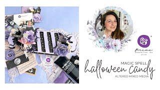 Magic Spell Altered Mixed Media Halloween Candy Tutorial | Frank Garcia Collection