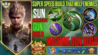 Sun 16 kills Attack Speed Build-Build Supreme Sun -Gameplay Sun ml #sunmlbb #Sunproml