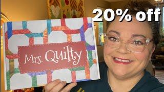 Mrs Quilty!! 20% off - October 2024