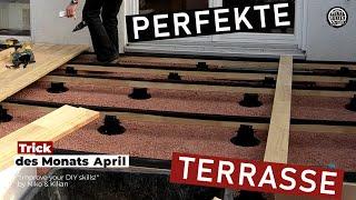 Unterkonstruktion Holzterrasse | Terrasse selber bauen | Anleitung Terrassenbau