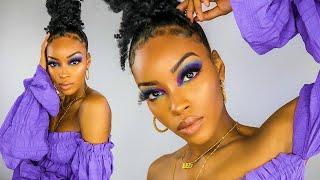 ANOTHER FULL FACE USING ONLY BLACK OWNED MAKEUP | Slim Reshae