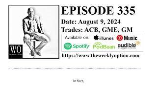 Option Trading Podcast - The Weekly Option Episode 335 Recorded on August 9, 2024