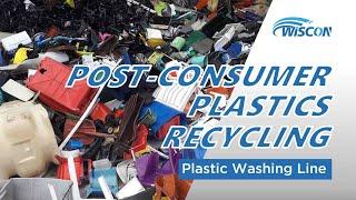 Post-consumer Plastics Recycling Line/ HDPE Plastics Washing Line/ Scrap Plastic Washing Line