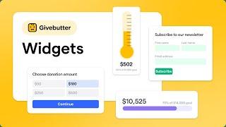 Drive donations on your website with Givebutter Widgets 