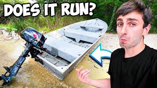 Buying $500 Boat Found on an Island! (Does it Run?)