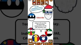 Happy independence day of these countries. A interesting conversation for a Christmas #countryballs.