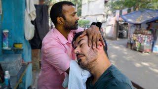 The Best Street Barber ASMR Head Massage I’ve Ever Had in Delhi! 