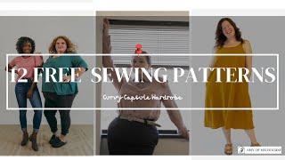 Free PLUS SIZE SEWING Patterns | DIY Curvy Capsule Wardrobe and fat fashion