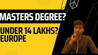 Masters in Europe (Lithuania country) in less than 14 lakhs possible ? #studyinlithuania