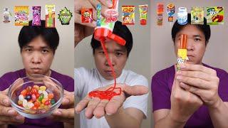 COMPILATION OF EATING VARIOUS CANDY FROM CONVENIENCE STORE