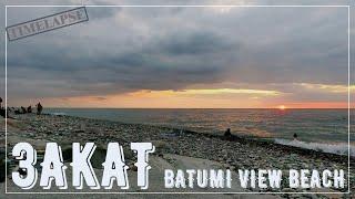 [Timelapse] Солнце садится в море на пляже Batumi View в Батуми | Короткие #70