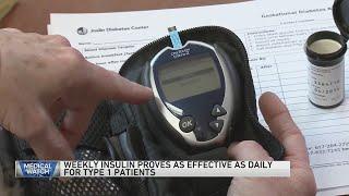 Weekly insulin proves as effective as daily for Type 1 patients