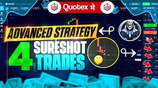 Quotex Binary Option 4 Sureshot Trade | Quotex 1 Min Strategy | Quotex Trading live