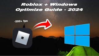 How to OPTIMIZE Roblox & Windows... Easiest Guide *BETTER PERFORMANCE*