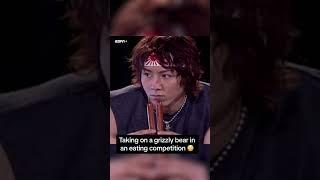 When Kobayashi took on a grizzly bear in a hot dog eating contest