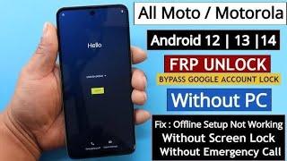 Moto g14 frp bypass all method not working new method