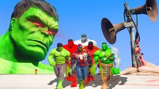 Team Hulk FOUND Giant Angry Siren Head Army - Hulk 2099 & Grey Hulk & Hulk Thor