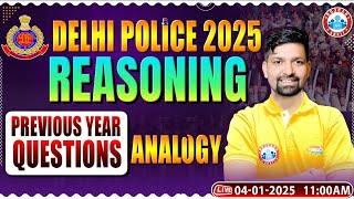 Delhi Police Vacancy 2025 | Analogy | Delhi Police Reasoning PYQs | Delhi Police Reasoning by RWA