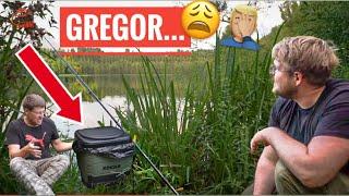 Zum Glück hatte Gregor GENAU DAS zum ANGELN am SEE dabei (Sonst Vollkatastrophe)