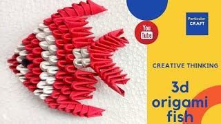 How to make 3d origami fish easy new tutorial। 3d origami fish tutorial diy। Bongo Shilpo।