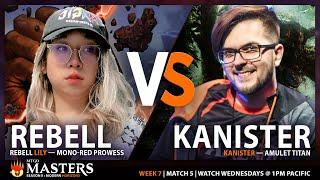 Rebell Lily (Mono Red Prowess) vs Kanister (Amulet Titan) | Magic: the Gathering | Modern